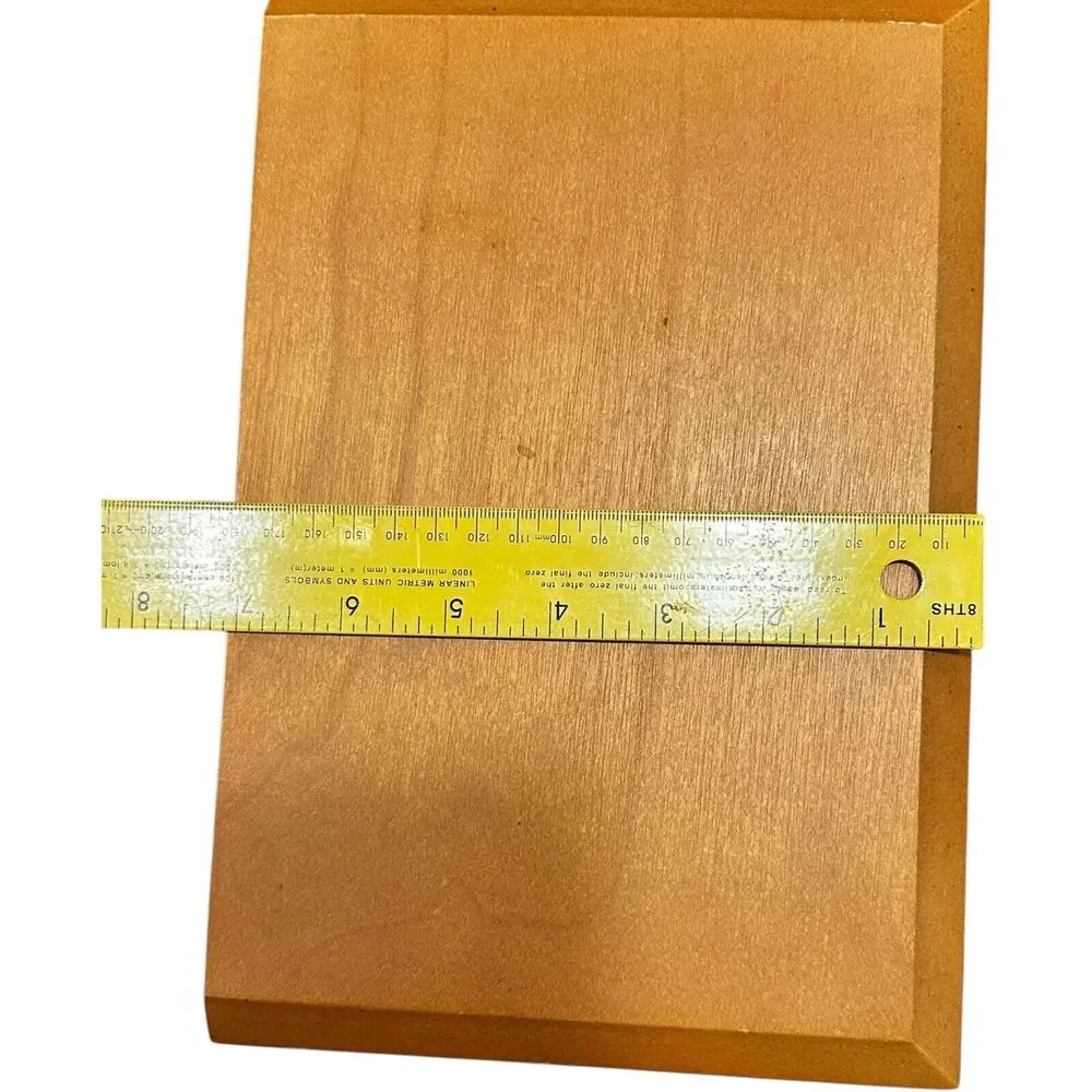 JEWELRY BOX BIRCH WOOD FELT LINED TWO DRAWER HINGED LID COMPARTMENT MIRROR